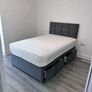 Gray Double bed and headboard Image 4