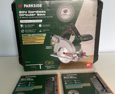 Parkside Cordless Circular Saw with 2 Blades (New)