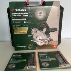 Parkside Cordless Circular Saw with 2 Blades (New)