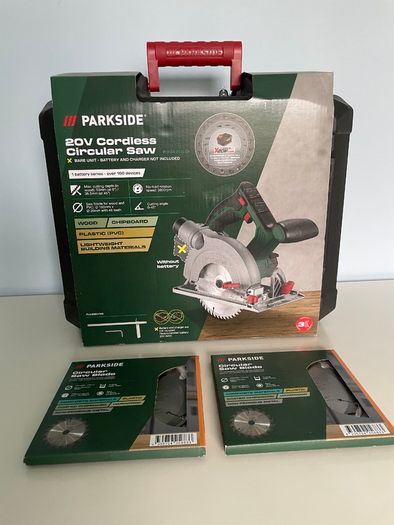 Parkside Cordless Circular Saw with 2 Blades (New)