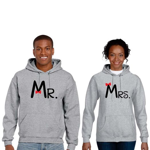 Mrs. Mr. Couple unisex Hoodies great wedding gift present