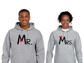 Mrs. Mr. Couple unisex Hoodies great wedding gift present