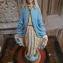 Vintage Wooden Statue/Bell Jar Image 7