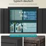 Black Metal Storage Cabinet Lockable With Shelves Image 6