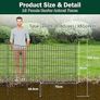 15 Panels No Dig Garden Fence  81 cm (H) X 1080 cm (L) Outdoor Decorative Tall Dog Fence for Yard, Animal Barrier, Rustproof Metal Garden Edging and Borders | Temporary Fencing Stakes Image 2