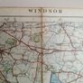 Ordnance Survey Contoured Road Map of Windsor. Sheet 114. Popular Edition. Scale: One Inch to to One Mile. Published 1928 (LP242) Image 4