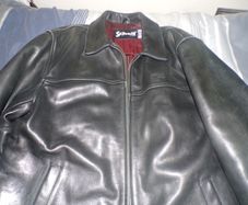 Schott NYC Black Leather Jacket XL