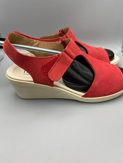 Hotter Shoes Macys - Strappy Sandals Wedges - Womens size 7 EU 41