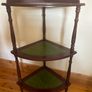 Vintage 3 tier corner shelf Image 4