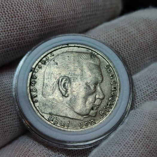 2 Reichsmark 1938 B Vienna WW2 Silver Coin third Reich