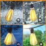 MASSIVE SALE FREE SHIPPING Festoon Lights Outdoor Mains Powered - 100Ft Garden String Lights with 50+3(Spare) LED Shatterproof Image 3