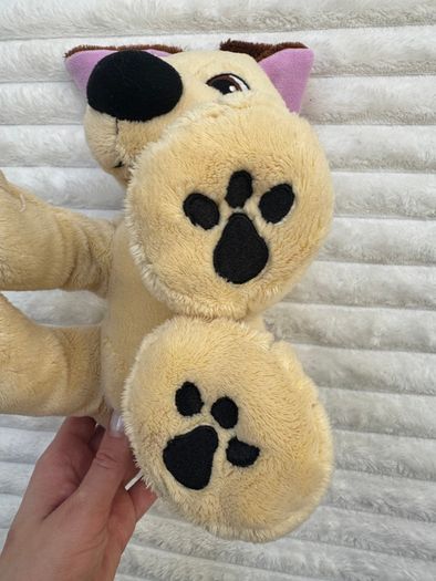 Lego Duplo Dog Plush 2009 Beige & Brown approx. 24 cm. Used Please see photos