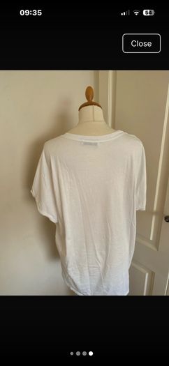 Cotton silver white size 14 heart top