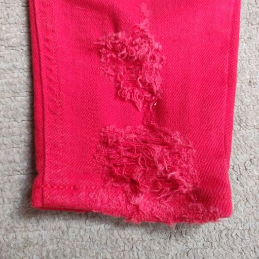 Red high waisted jeans, like new NEW LOOK, Size 10