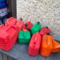 petrol containers