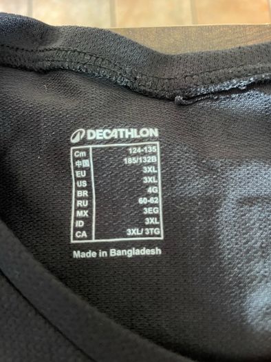 3 x Sports workout tops from Decathlon