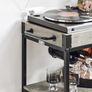 Trolley with Removable Meal Tray Serving Cart Rolling trolley Image 3