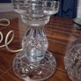 Genuine Waterford Crystal 2 piece Hurricane Lamp Image 7