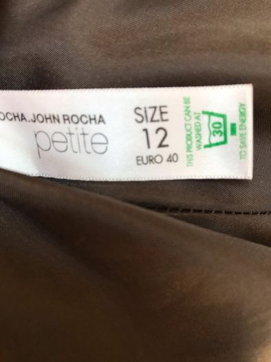Ladies Brown Polka Dot Petite Dress by John Richard