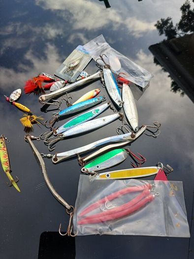 sea fishing lures selection .