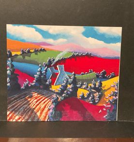 Irish artist Eoin OConnor print  amongst the hill