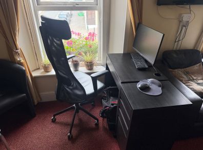 Computer Table, Ergonomic Chair & storage unit ( 3 piece )