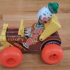 Vintage 1960s Fisher Price Jalopy Pull Along