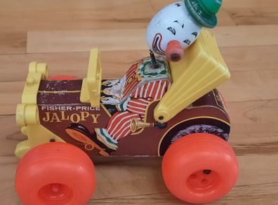 Vintage 1960s Fisher Price Jalopy Pull Along