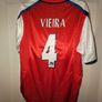 Arsenal 2001/02 Retro Home Kit. Vieira 4 on the back. Image 2
