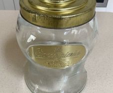Glass Cookie Chocolate Jar Perugina Italian