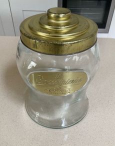 Glass Cookie Chocolate Jar Perugina Italian