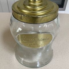 Glass Cookie Chocolate Jar Perugina Italian