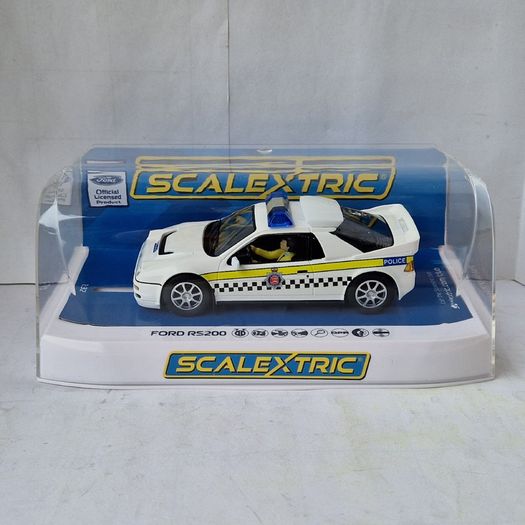 Scalextric Ford RS200 - Police Slot Car ( C4341 classic street )