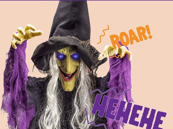 Halloween hanging witch decor