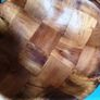2 x Vintage Woven Wood bowls Image 4