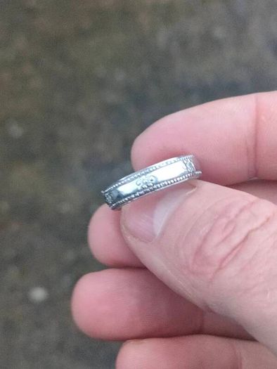 Gypsy Cut Diamond Sterling Silver Ring