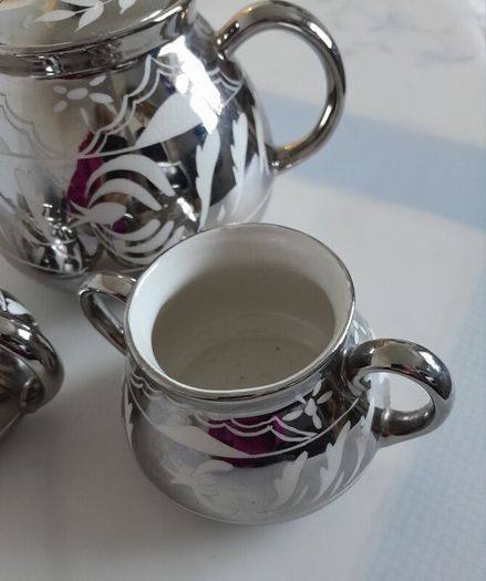 Teapot Set 1950s Lustre Ware
