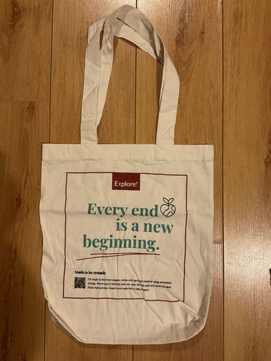 Organic cotton Tote bag Brand New