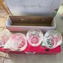 Vintage 1994 Set Of 4 Salzburg by CRISTAL DE FLANDRE Lead Crystal Glasses  Brand New BOXED Image 2