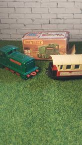 Matchbox Diesel Shunter with Box  and Carraige
