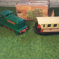 Matchbox Diesel Shunter with Box  and Carraige