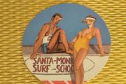 Retro Vintage Pin Badge Surf 50s Rockabilly