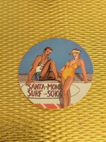 Retro Vintage Pin Badge Surf 50s Rockabilly