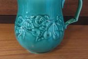 Lovely Vintage Retro Extremely Rare 70's Jade Green Milk Jug Made by Celtic Kilrush in the Fabulous and Rare Irish Earl Pattern featuring a Cherry and Foliage Motif