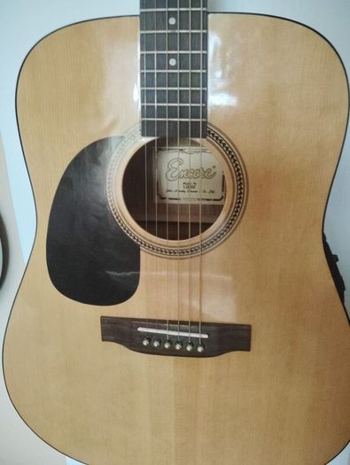 rare left handed encore semi acoustic guitar