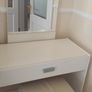 Dressing table with seat and mirror Image 3