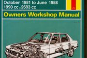 BMW 520i &amp; 525e Haynes Manual 1981-1988