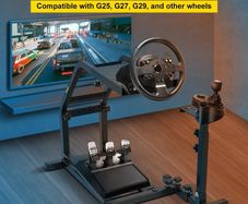 Racing Simulator Steering Wheel Stand G29 G27 and G25 Racing Simulator Steering Wheel Stand,Wheel Support and Pedal not Included