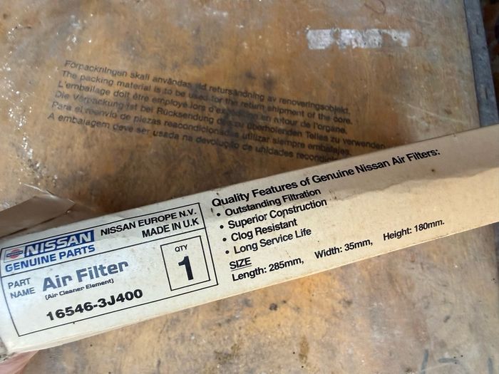Nissan Air filter Brand new