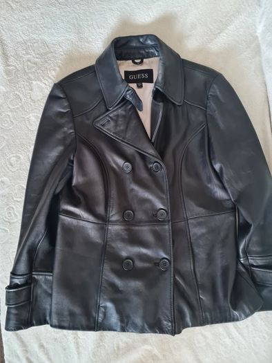 Guess soft genuine leather blazer coat jacket